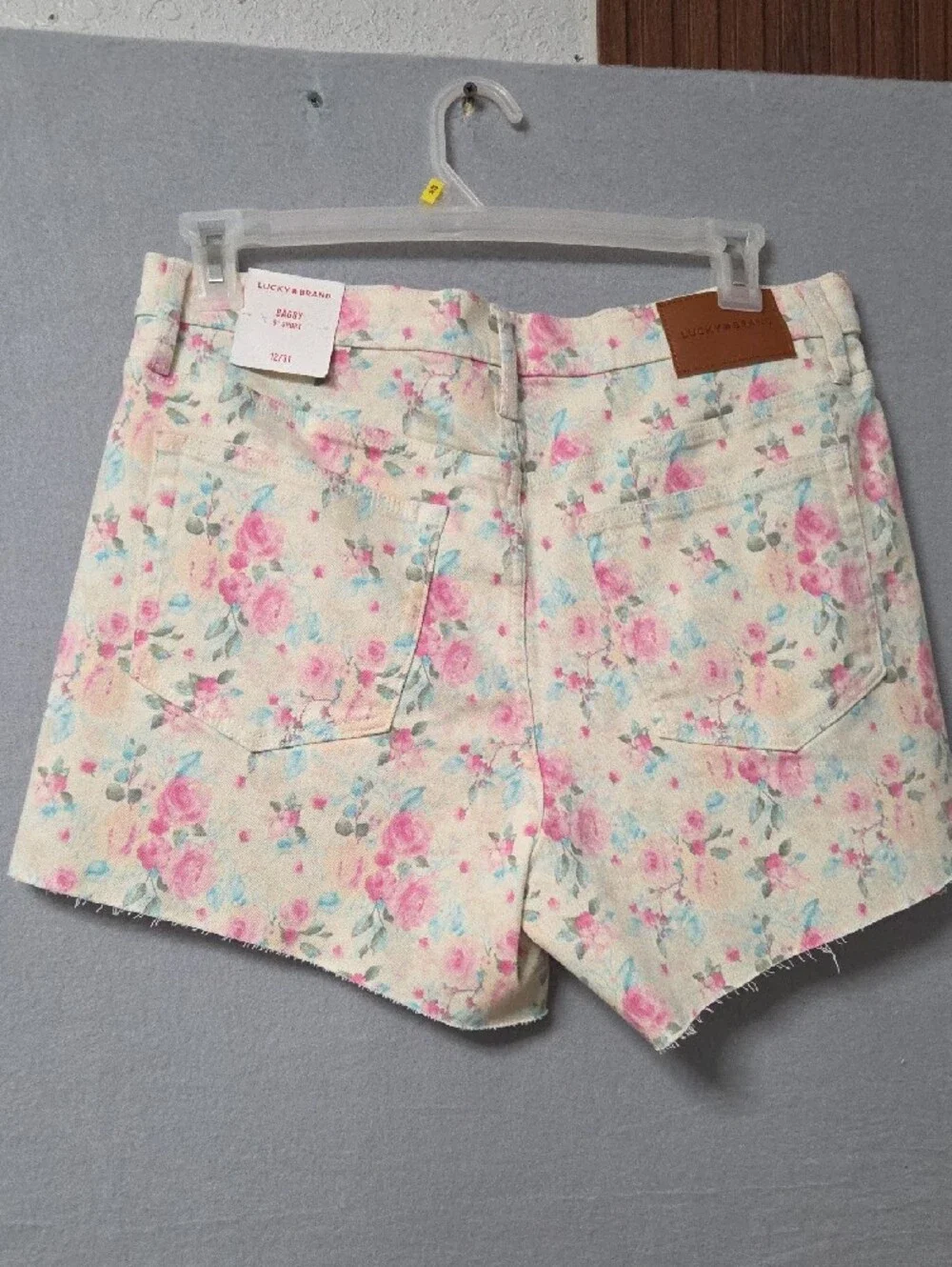 J.Crew Baggy Fit Floral Denim Shorts NWT Women’s High Rise Pink Blue Size 12/31.